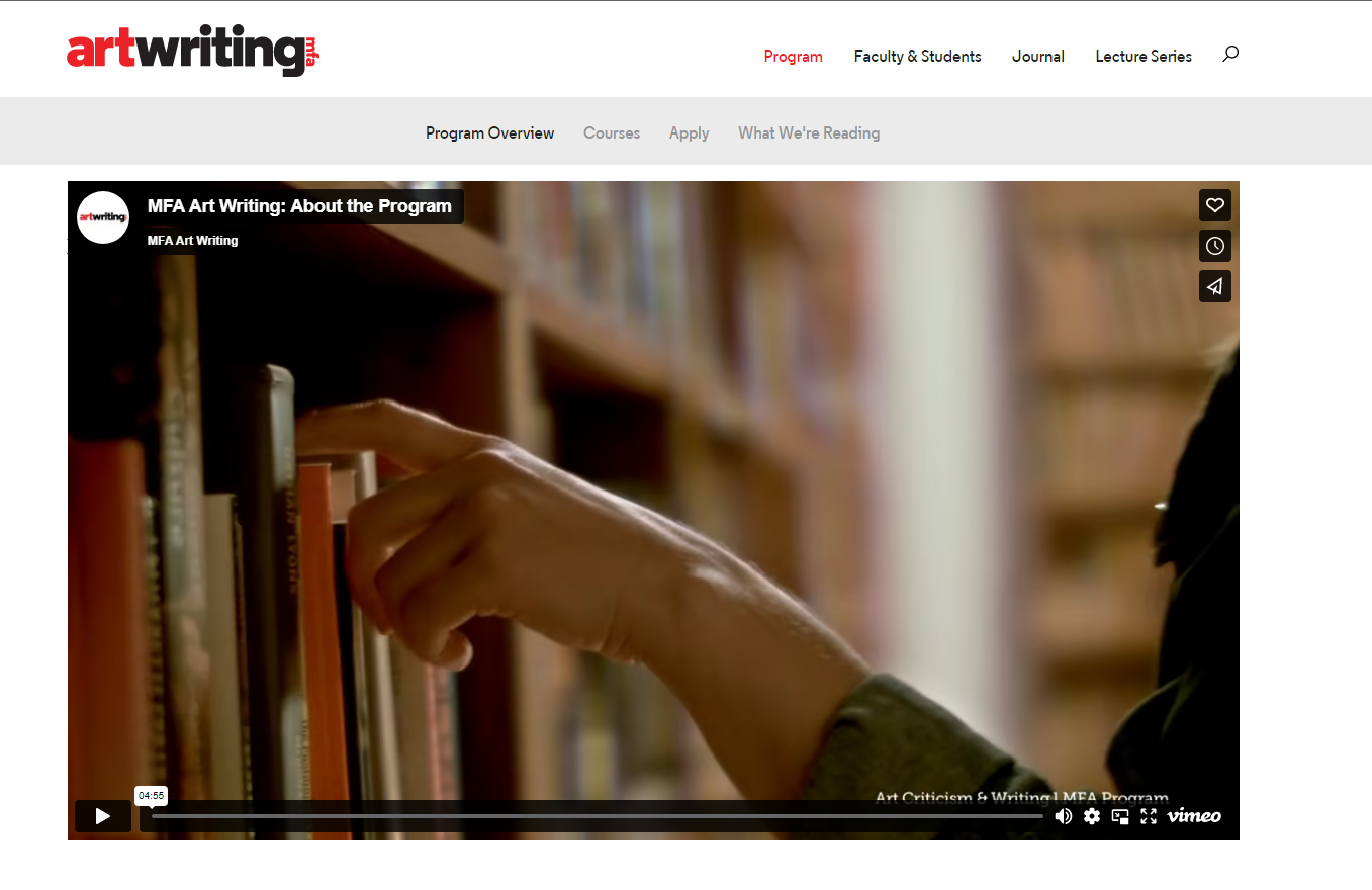 SVA MFA Art Writing photo 0